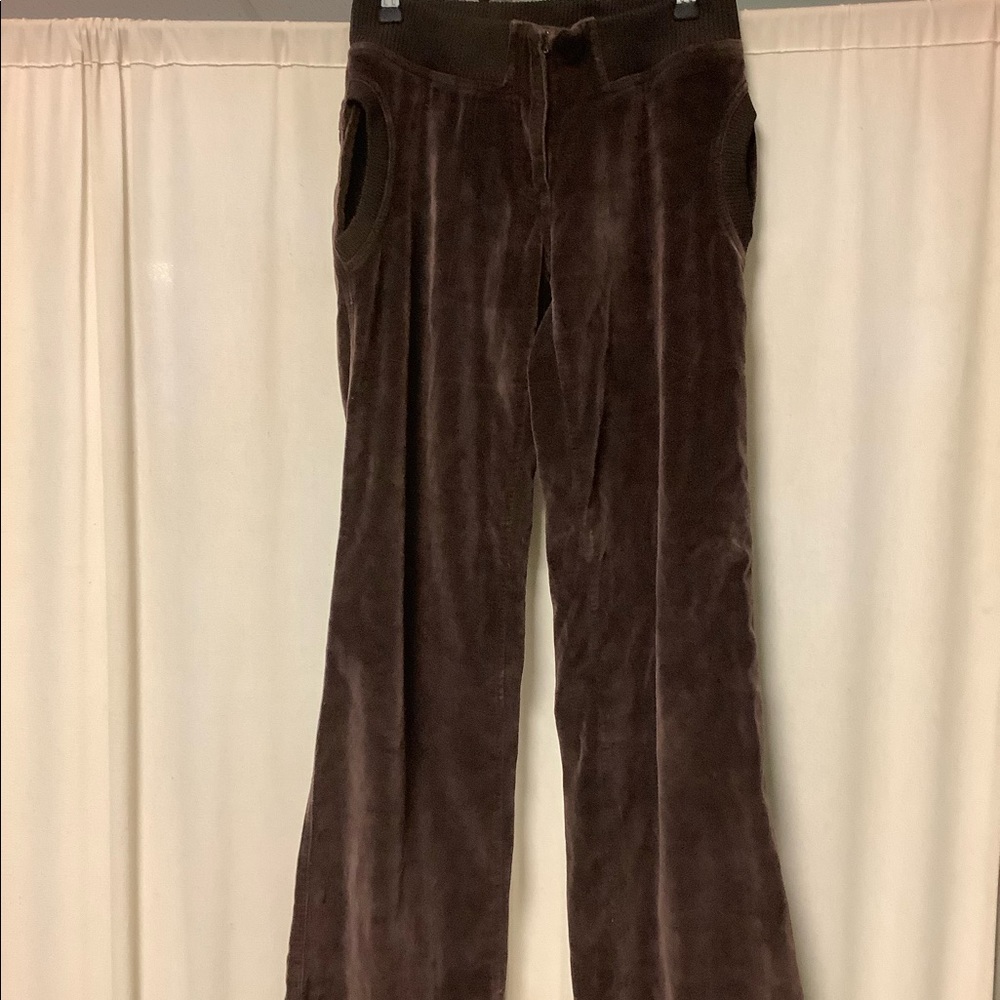 H&M Velour Elastic Waist Drawstring Ankles Sweats - image 3
